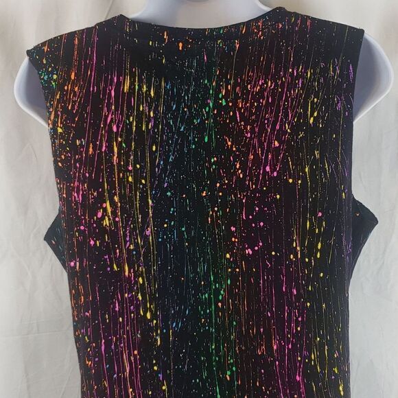 Women's Medium Rainbow Rave Party Festival Top - Picture 8 of 11